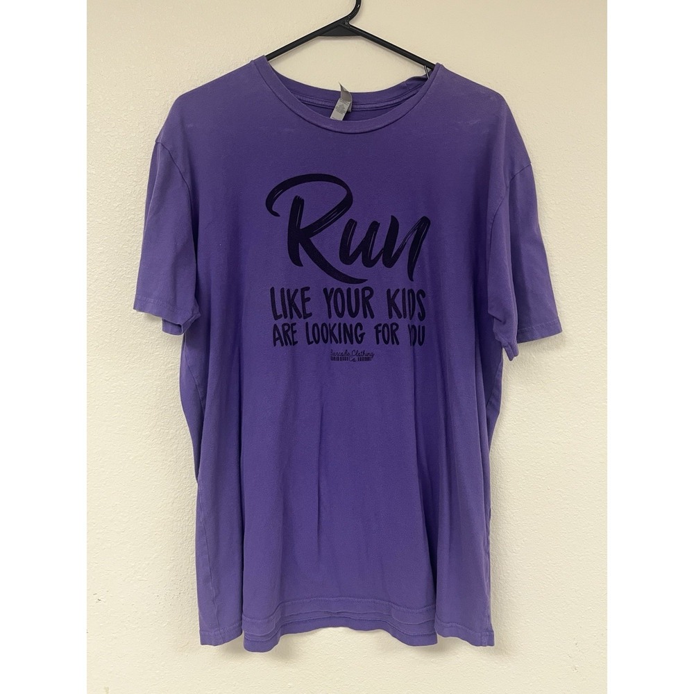Barcode Clothing Co Tee Size Xl Short Sleeved Purple T Shirt Womens